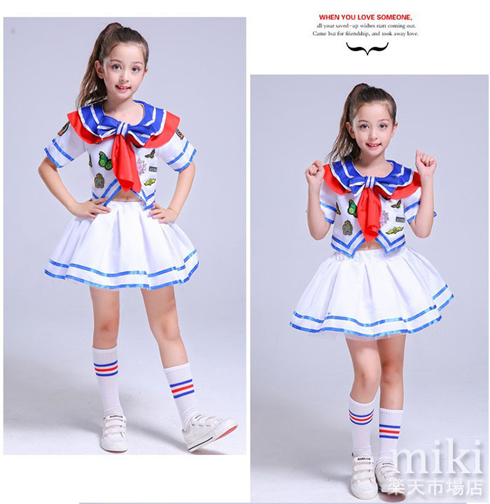 楽天市場】【靴下お贈り】チアダンス衣装 キッズ ガールズ ダンス衣装