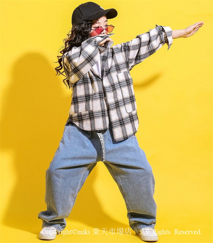 楽天市場】ランキング1位受賞｜デニムパンツ hiphop ホワイト チェック