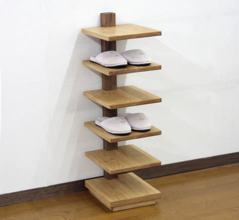 楽天市場】スリッパラック スリッパ置き スタンド 立山 手作り 天然木