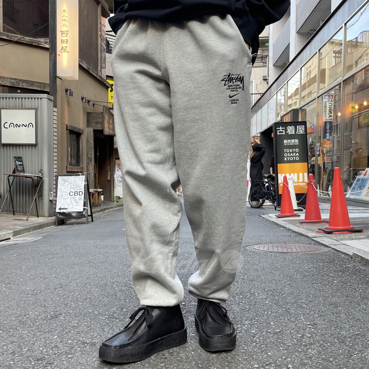 NIKE STUSSY グレー トレーナー Sサイズ