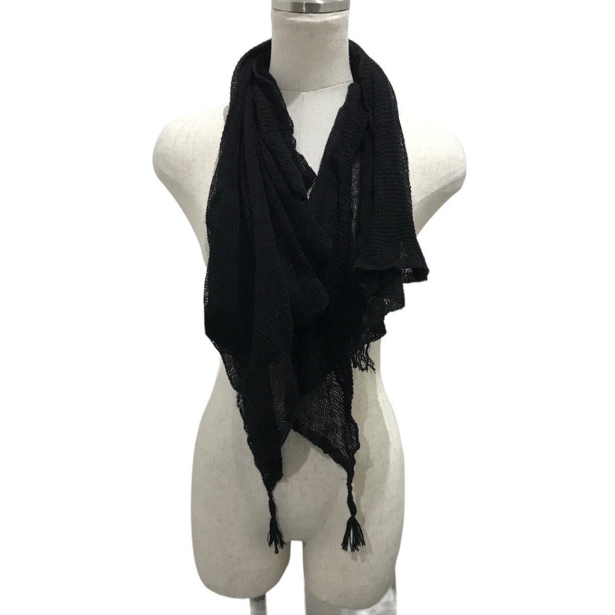 希少レア 】ACRONYM KR-SM1 黒カシミア100%ショール マフラー 希少レア