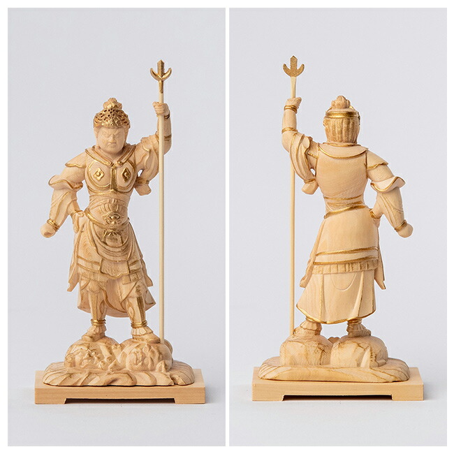 仏教美術 木製 燭台 一対 高82.5cm(メ1476) 仏教美術 木製 燭台 一対