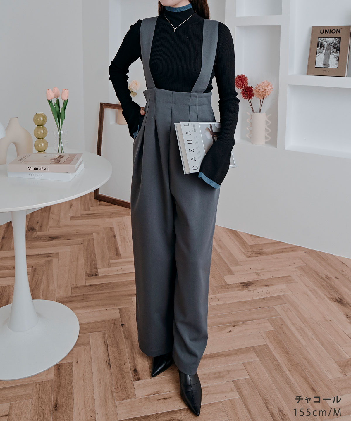 楽天市場】サロペット《ハイウエストタックサロペット》全4色 2サイズ