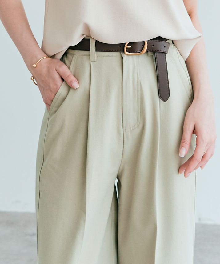 楽天市場】パンツ《ハイウエストダブル仕立てスラックス 全3色 2サイズ