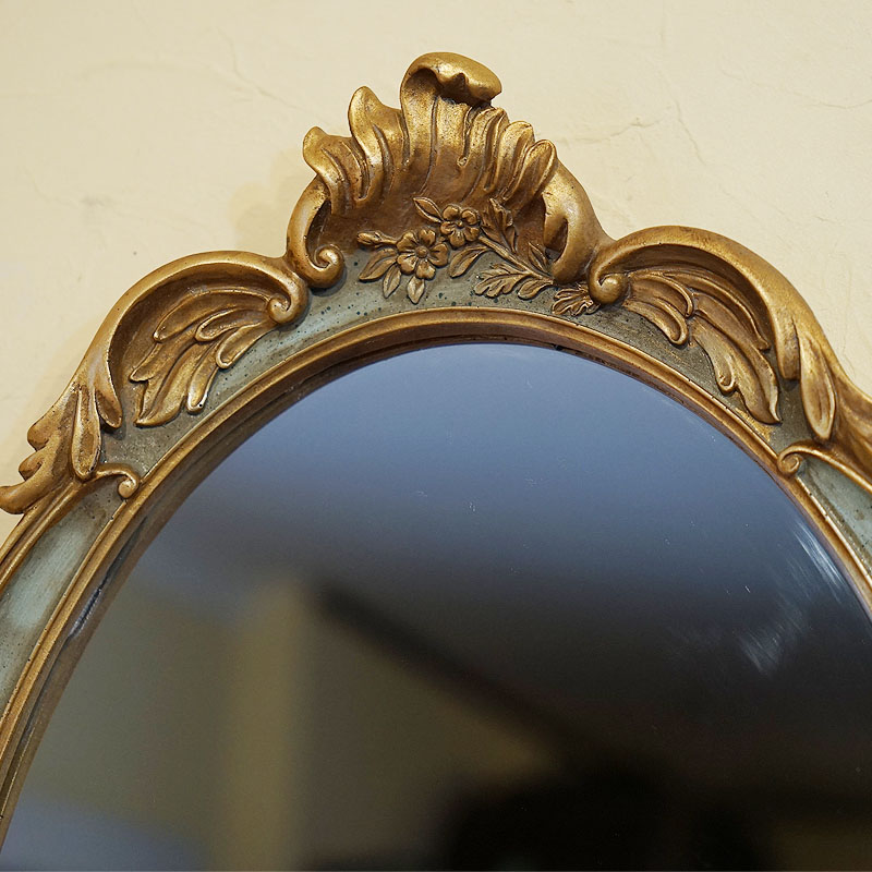 楽天市場】鏡 壁掛け アンティーク クラシック壁掛けミラー オーバル