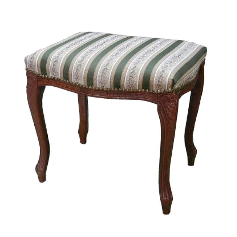 楽天市場】イタリア製 スツール ファブリック ストライプ柄 猫脚