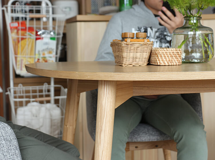 楽天市場】別注プロダクト/半円形ダイニングテーブル Orois(オロワーズ