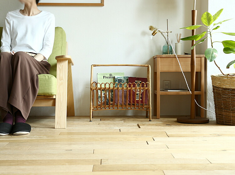 楽天市場】マガジンラック JUGLAS（ユグラ） ラタン 籐 収納 マガジン