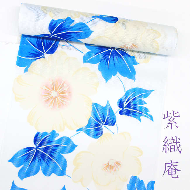 楽天市場】【大正友禅ゆかた】紫織庵 綿絽浴衣地/反物【ポイント10倍