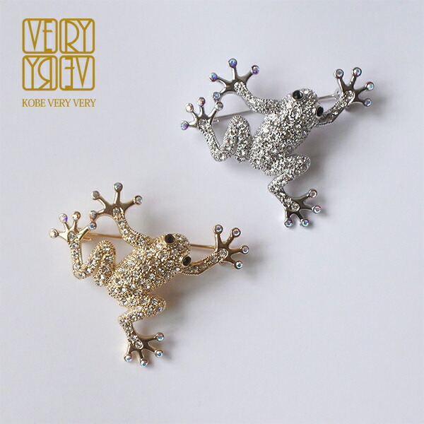 楽天市場】ブローチ ビジュー カエル 男女兼用 ☆送料無料 かえる 蛙