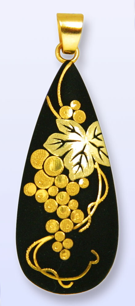 楽天市場】ペンダント 葡萄 P-26 ネックレス 肥後象嵌 伝統工芸品 日本