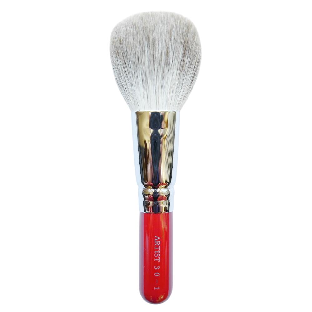 楽天市場】竹宝堂 熊野筆 メイクブラシ フェイスブラシ シルバー