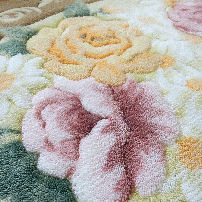 楽天市場】クラシック柄 バラ柄 豪華 抗菌 防臭 吸水 速乾 60x90