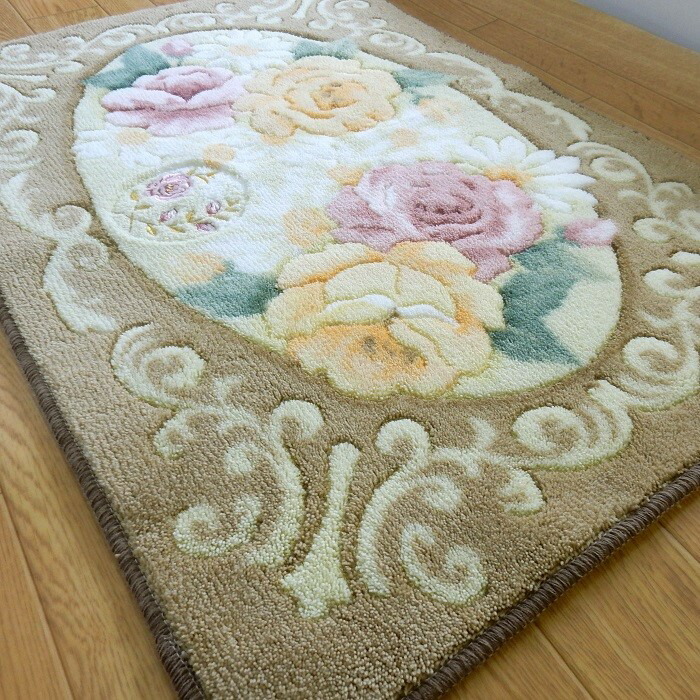 楽天市場】クラシック柄 バラ柄 豪華 抗菌 防臭 吸水 速乾 60x90