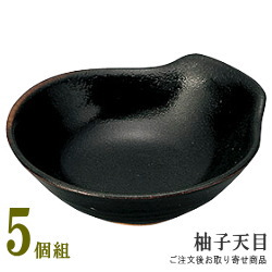 楽天市場】【 日本製 ・5枚組 】 万古焼き 柚子天目とんすい鉢 5客組