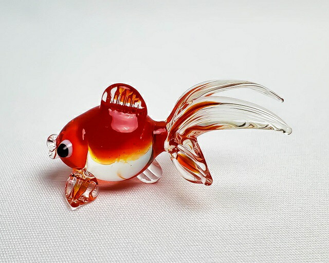 楽天市場】手作りガラス細工ガラス細工 さらさリュウキン ペアセット