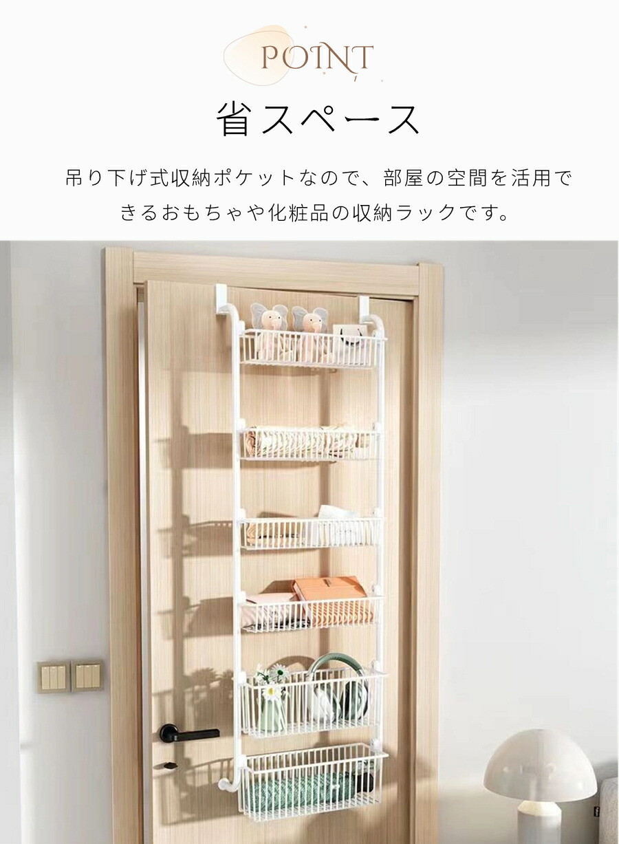 楽天市場】【楽天1位】即納！ウォールポケット ドア掛け収納ラック 4/5