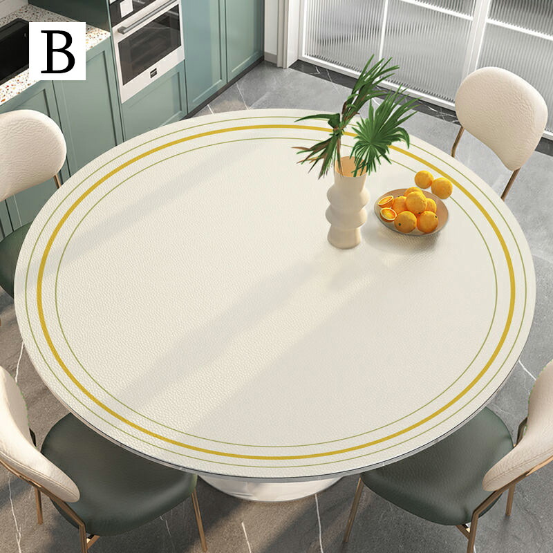 楽天市場】テーブルクロス 円形 テーブルマット シンプル 高級感 pu