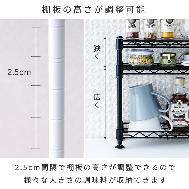 楽天市場】☆本日9時~23日迄！ポイント5倍☆ 調味料ラック スパイス