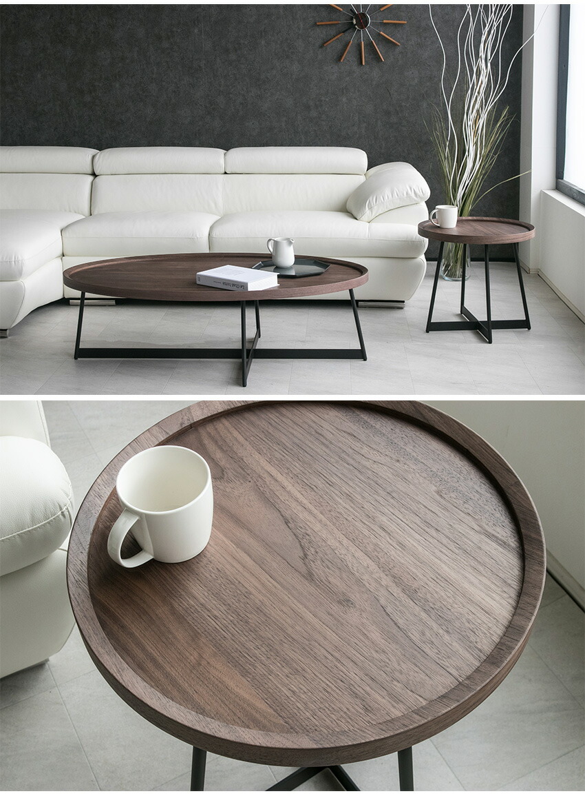 楽天市場】【送料無料】 サイドテーブル 高級感 ウォールナット