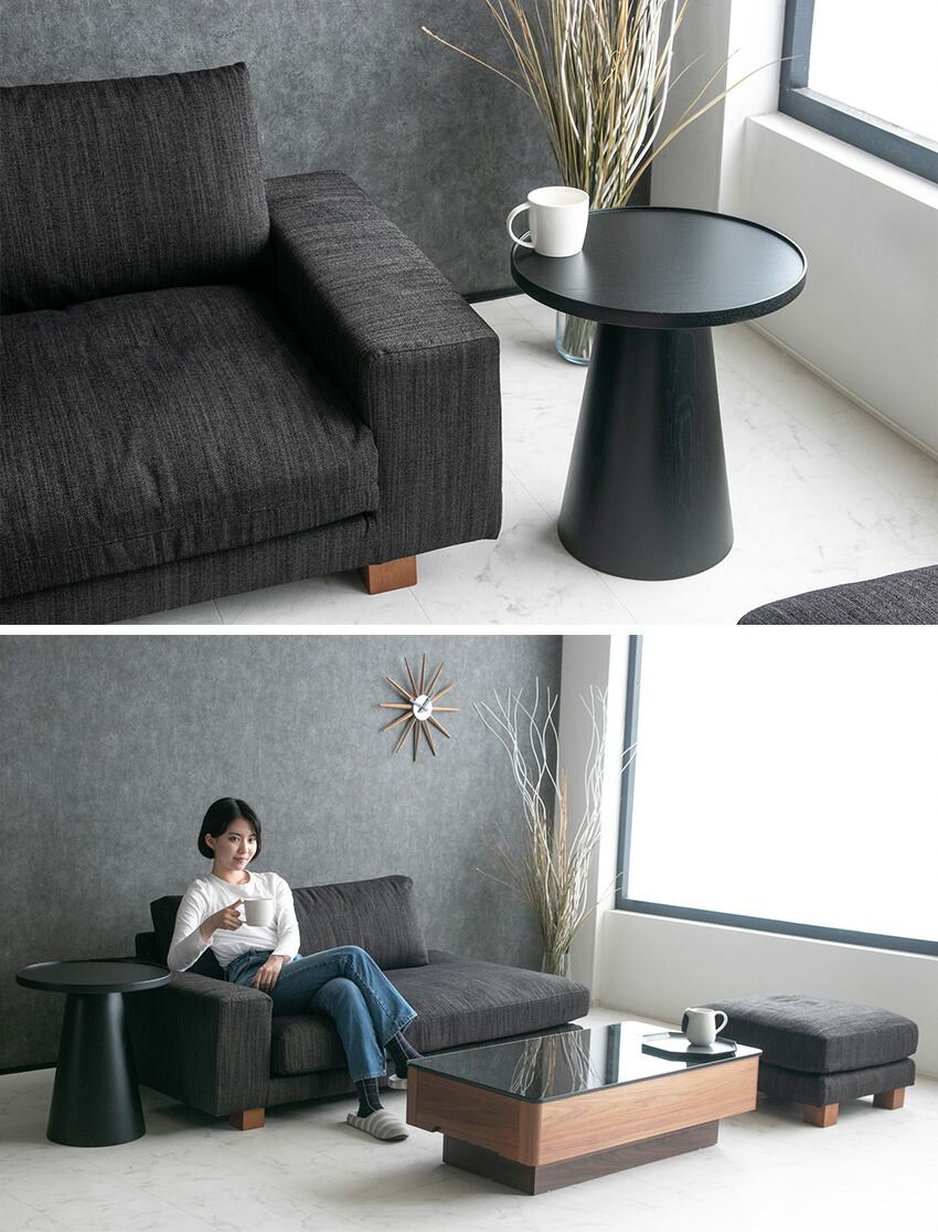 楽天市場】【送料無料】 サイドテーブル ウォールナット オーク 天然木