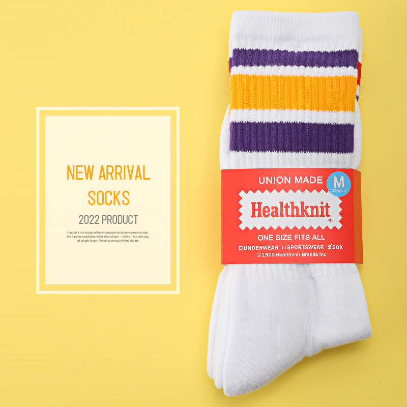 楽天市場】靴下 メンズ ソックス クルーソックス ライン 配色 2足