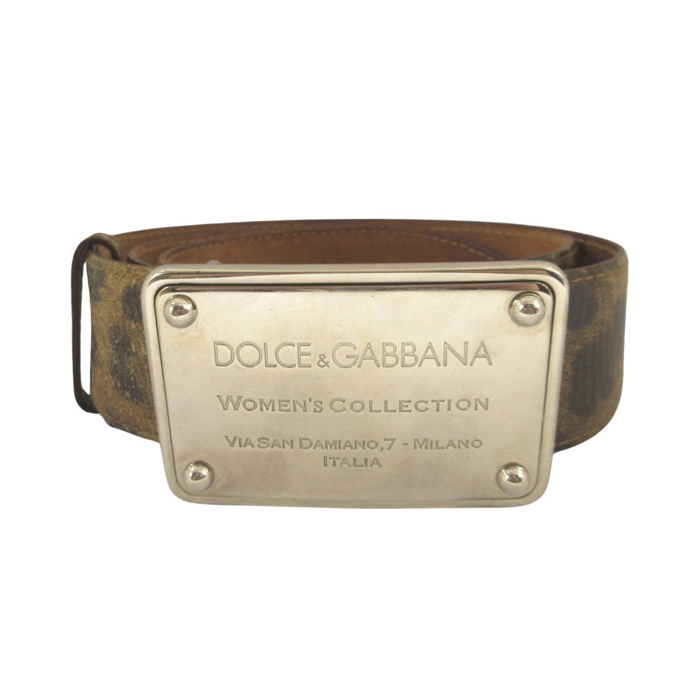 楽天市場】ヒョウ柄（ブランドドルチェ&ガッバーナ）（ベルト