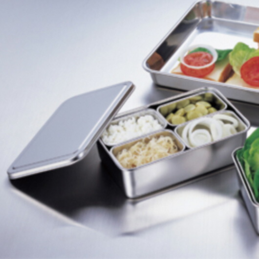 楽天市場】18-8ステンレス ミニ調味料入バット4ヶ入(横長型)(66604