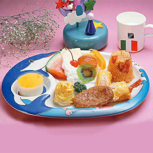楽天市場】お子様ランチ皿 イルカ(L-1)ランチプレート 海豚 いるか
