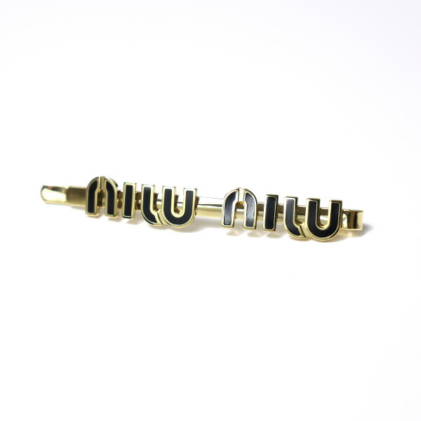 楽天市場】MiuMiu ミュウミュウ Enameled Metal Hair Clip ヘア