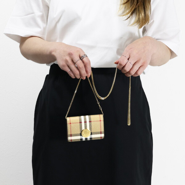楽天市場】BURBERRY バーバリー Chain Wallet チェーンウォレット