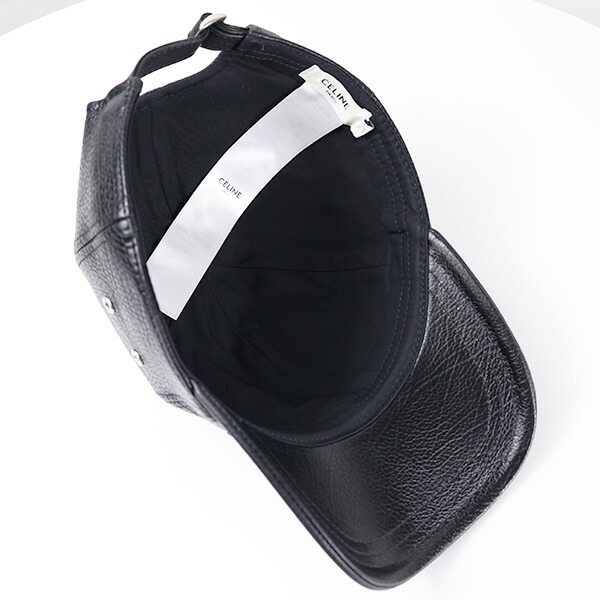 楽天市場】CELINE セリーヌ Logo Leather Baseball Cap カーフスキン