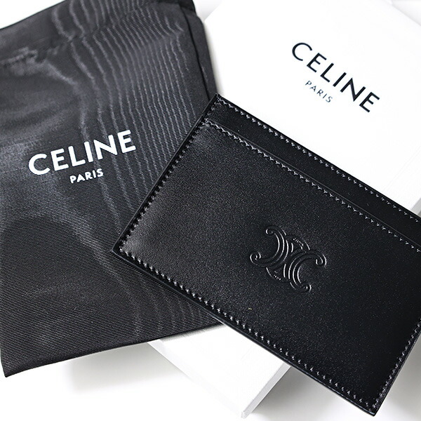 楽天市場】CELINE セリーヌ Triomphe Embossed Card Holder カード
