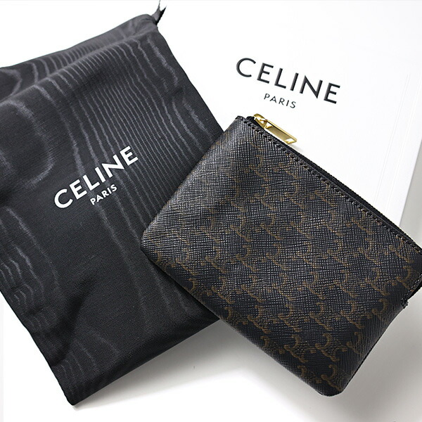 楽天市場】CELINE セリーヌ Triomphe Canvas Coin Card Pouch コイン