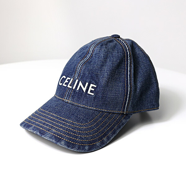 楽天市場】CELINE セリーヌ Denim Baseball Cap デニム ベースボール