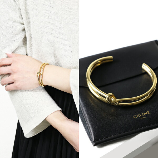 楽天市場】CELINE セリーヌ ブレスレット Knot Double Bracelet ノット