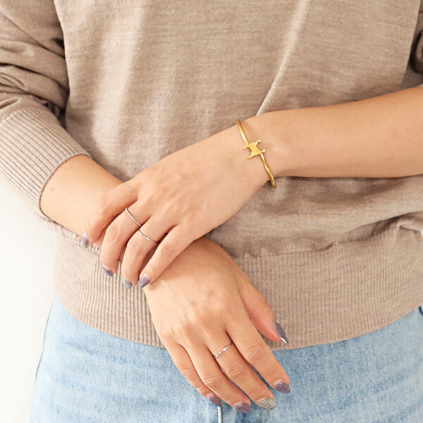 楽天市場】CELINE セリーヌ バングル Asymmetric Cuff Bracelet