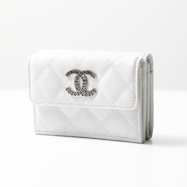 楽天市場】CHANEL シャネル Tri-Fold Small Wallet 三つ折り財布