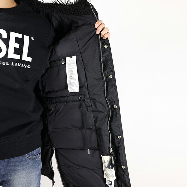 DIESEL ディーゼル 心斎橋本店限定 ロングモッズコート ファー DIESEL