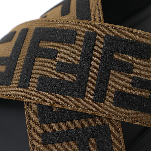 楽天市場】FENDI フェンディ FF Logo Cross Slider Slippers 7X1222