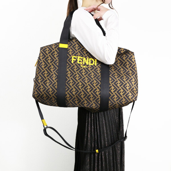 楽天市場】FENDI フェンディ FENDI KIDS NYLON FF MONOGRAM GYM BAG