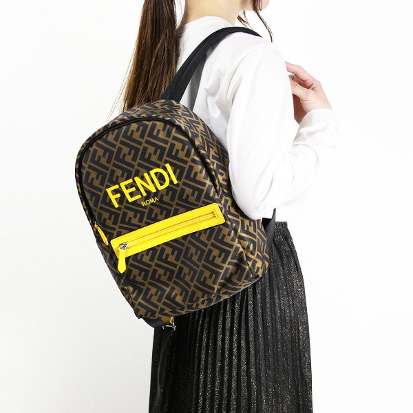 楽天市場】FENDI フェンディ FENDI KIDS NYLON FF MONOGRAM BACKPACK