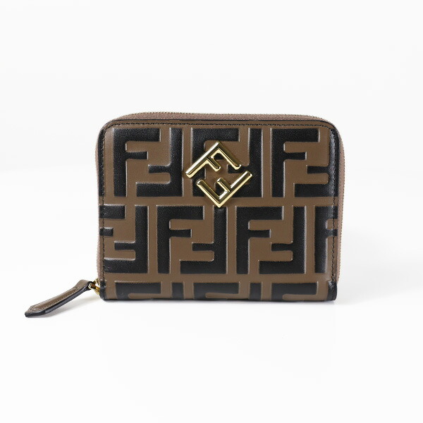 楽天市場】FENDI フェンディ 二つ折り財布 FF Diamond Zip Around Bi