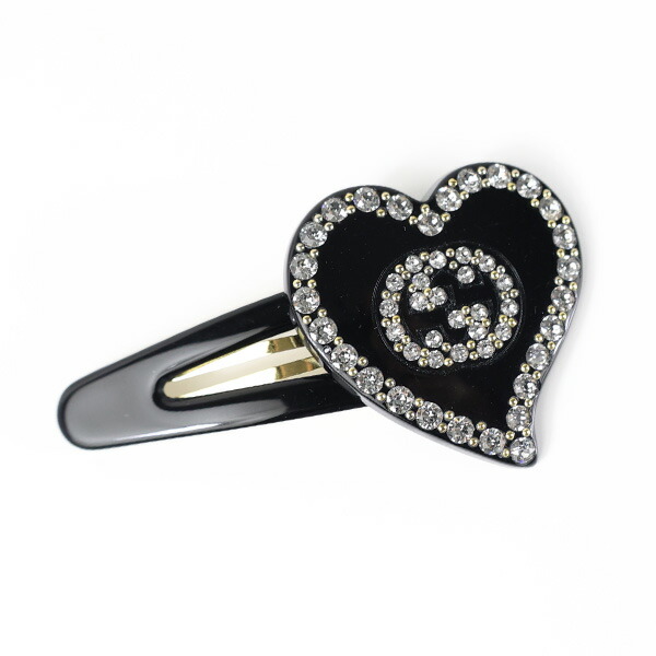 楽天市場】GUCCI グッチ Interlocking G Heart Hair Clip インター