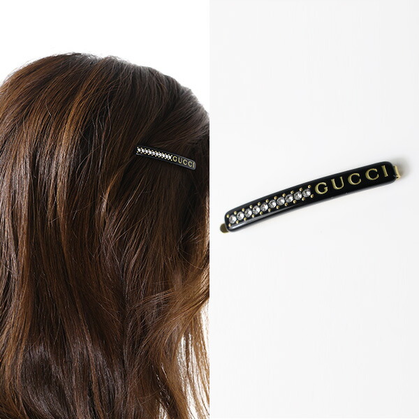 楽天市場】GUCCI グッチ Cyrstal GUCCI Hair Clip ヘアクリップ ヘア