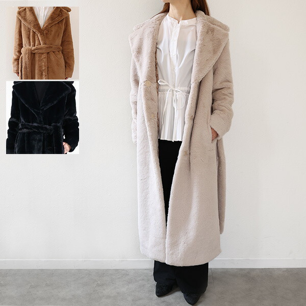 楽天市場】HERNO ヘルノ ロングコート Eco Fur Long Coat CA000586D