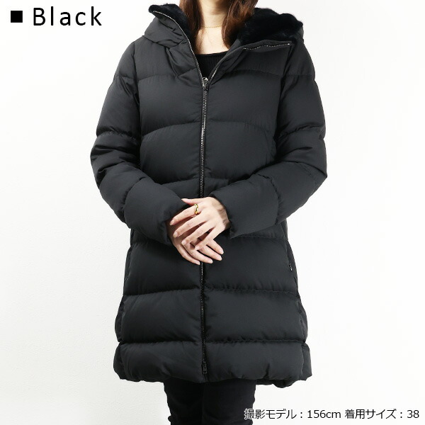 楽天市場】HERNO ヘルノ A-Shape Fur Down Jacket ダウンジャケット A