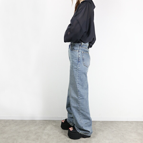 楽天市場】LOEWE ロエベ デニムパンツ Button fly Wide Denim Pants