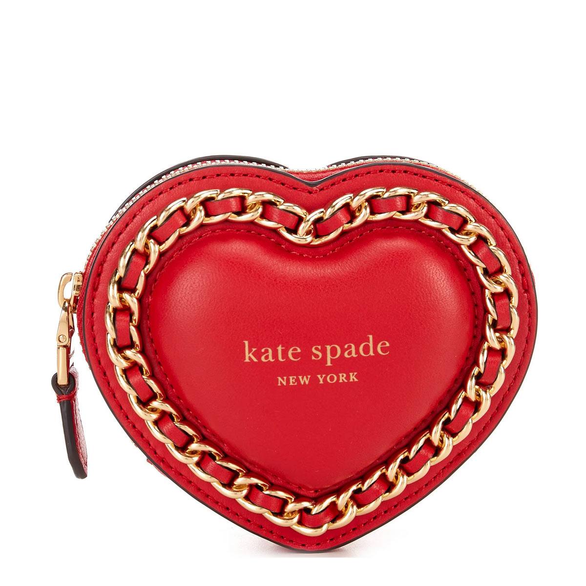 完売商品】ケイトスペード アムールパフューム 3D ハート レザーパース