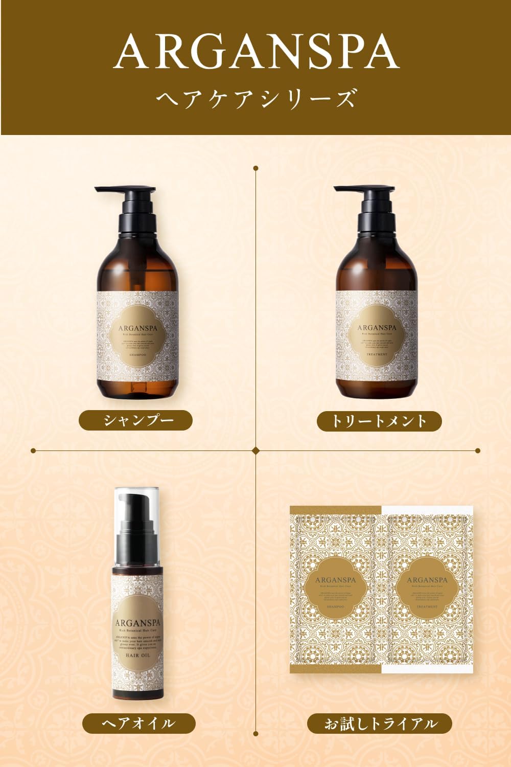 楽天市場】ARGANSPA アルガンスパ シャンプー＆トリートメント お試し